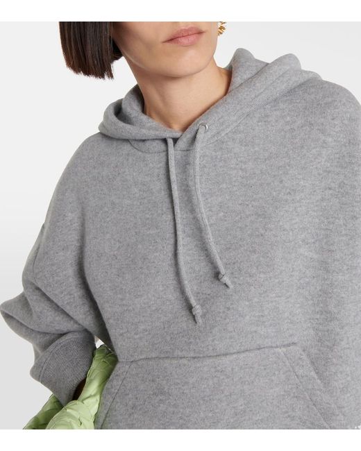 Bottega Veneta Gray Cashmere-Blend Hoodie