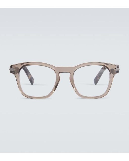 Dior Metallic Diorblacksuito S10I Square Glasses for men