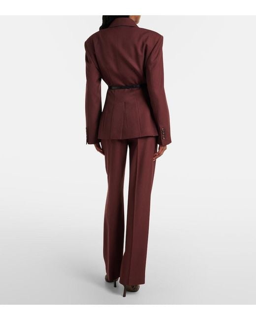 Brunello Cucinelli Purple Virgin Wool Blazer