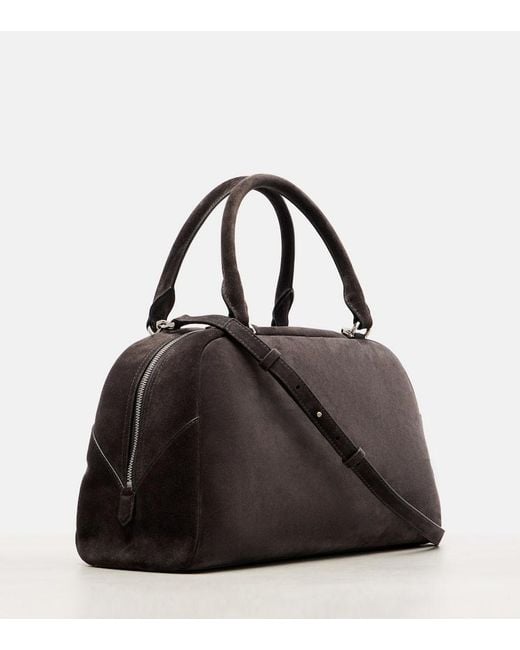 Givenchy Black Antigona East-West Medium Suede Tote Bag
