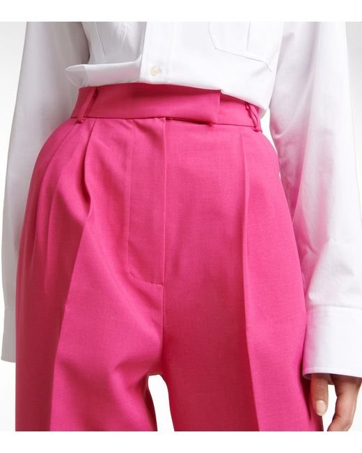 Pantaloni Bea A Vita Alta di Frankie Shop in Pink