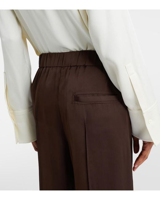 Jil Sander Brown Wide-Leg Pants