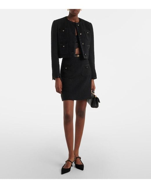 Dolce & Gabbana Black Suede Slingback Pumps