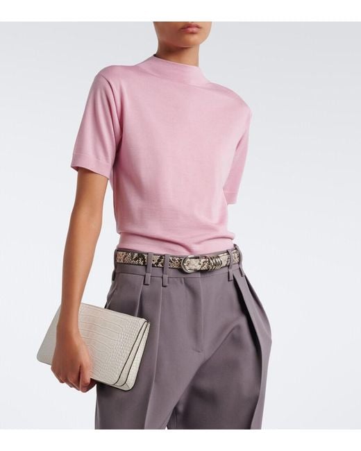 Jil Sander Pink Wool Sweater