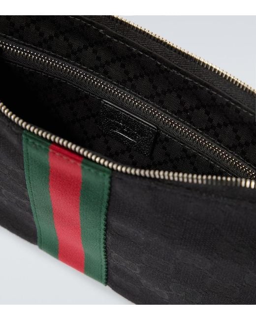 Gucci Crossbody Bag Lunetta Gg Small Aus Canvas in White für Herren