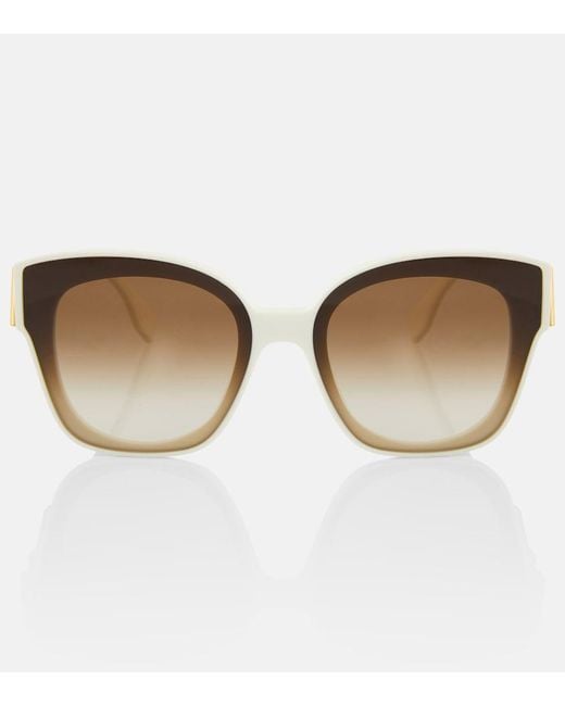 Fendi Brown First Butterfly Square Sunglasses