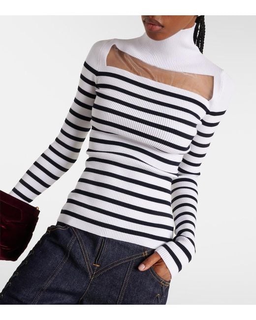 Pull A Decoupes Jean Paul Gaultier en coloris White