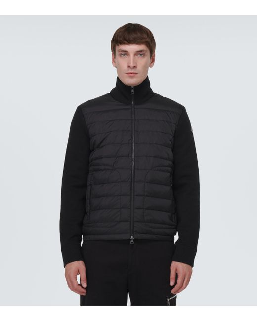 MONCLER - Bodri contrast-panel relaxed-fit shell-down jacket