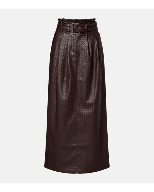 Gonna Midi Anatta Con Cintura di ROTATE BIRGER CHRISTENSEN in Brown