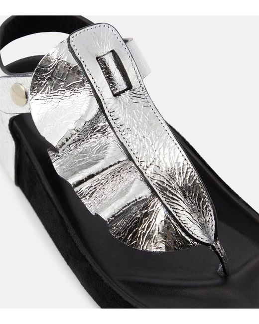 Isabel Marant Black Isela Metallic Sandals