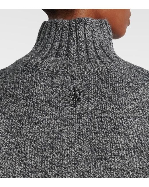 J.W. Anderson Gray Wool And Alpaca-Blend Turtleneck Sweater