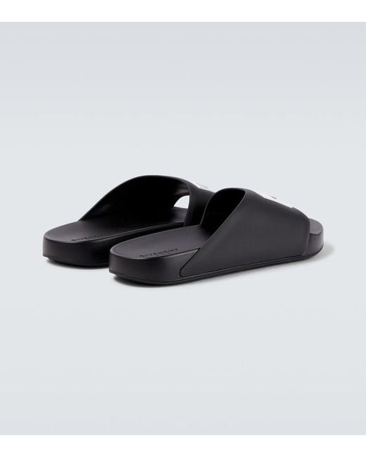 Mules A Logo Givenchy pour homme en coloris Black