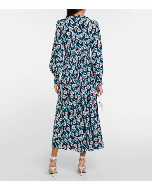 Robe chemise Gil Diane von Furstenberg en coloris Blue