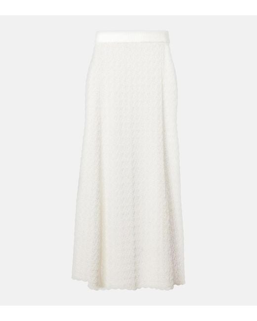 Gonna Lunga di Ganni in White