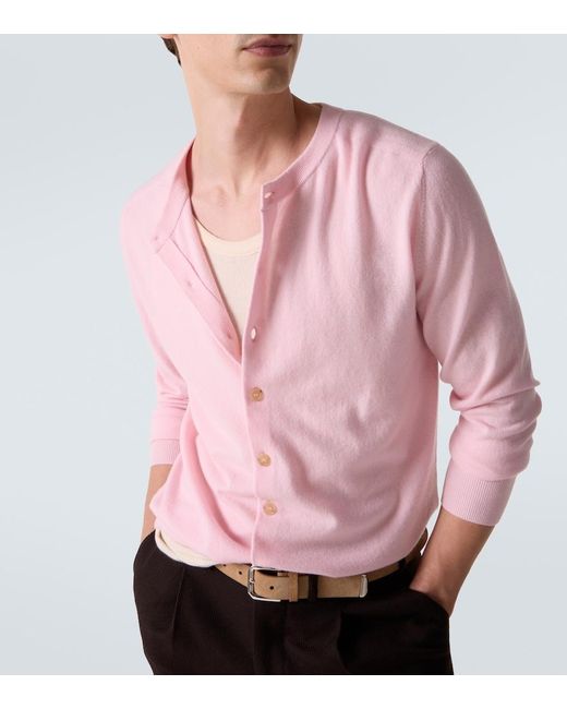 arch4 Pink Mr Ashford Cashmere Cardigan for men