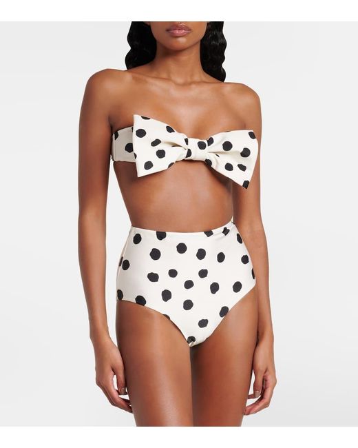 Adriana Degreas White Strapless High-Rise Bikini