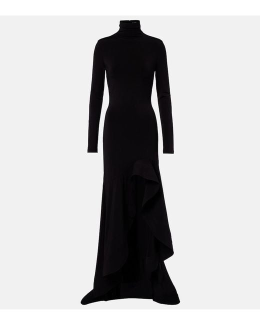 Stella McCartney Black Crepe Jersey Gown
