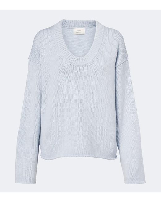 Loulou de Saison Blue Derry Cashmere Sweater