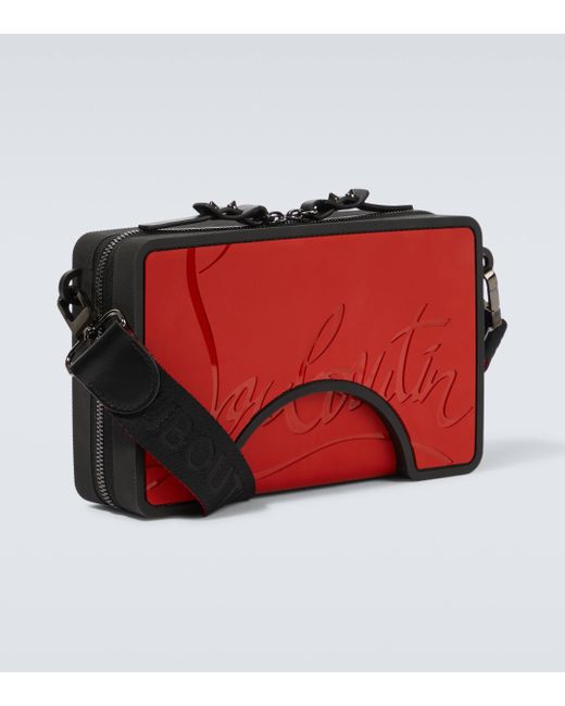 Christian Louboutin Red Adolon Boxy Messenger Bag for men
