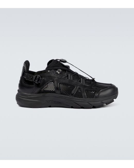 Salomon Black Techsonic Advanced Leather Sneakers for men