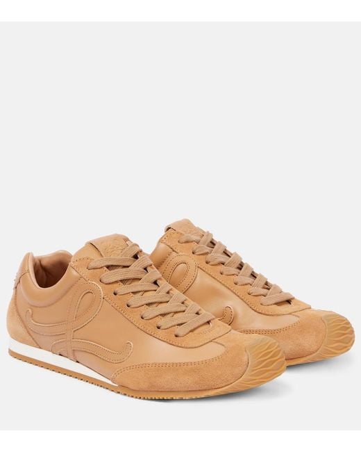 Loewe Brown Ballet Runner 2.0 Leather Sneakers