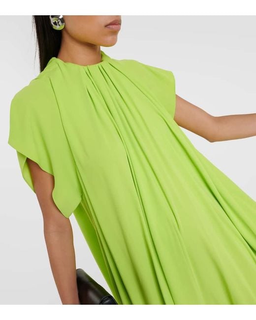 MM6 by Maison Martin Margiela Green Pleated Gown