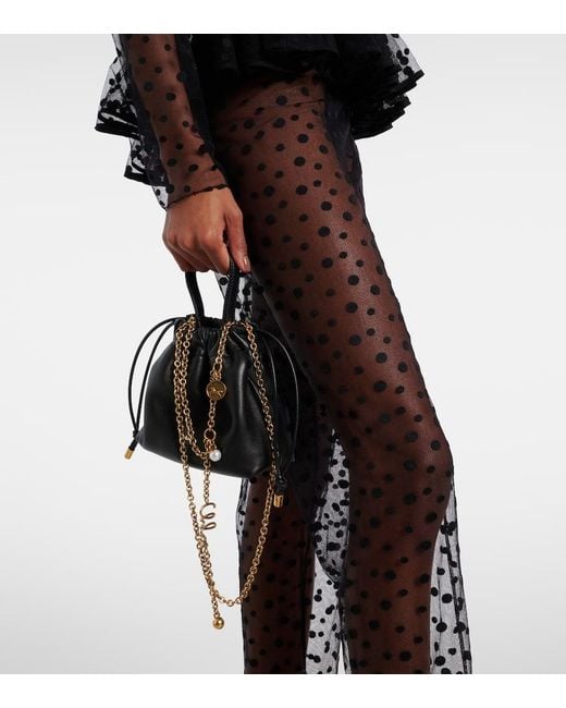 Chloé Black Icons Mini Leather Bucket Bag