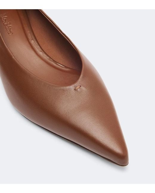 Max Mara Brown Leather Pumps