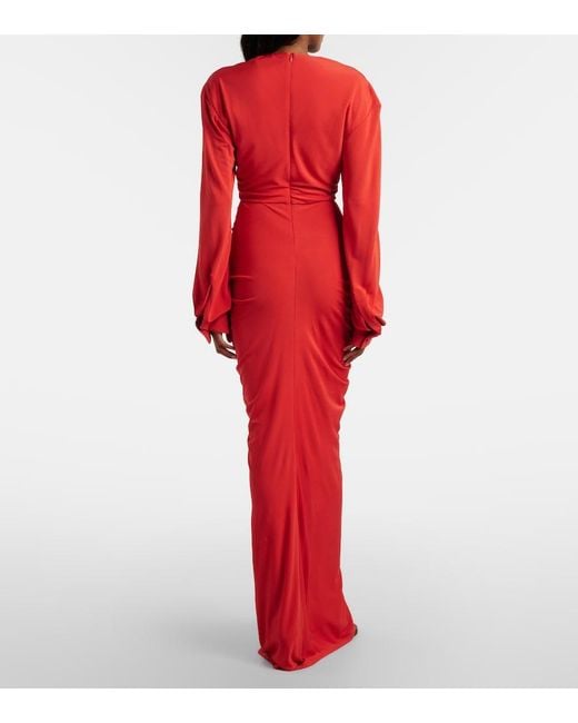 Christopher Esber Vivenda Cutout Gathered Gown