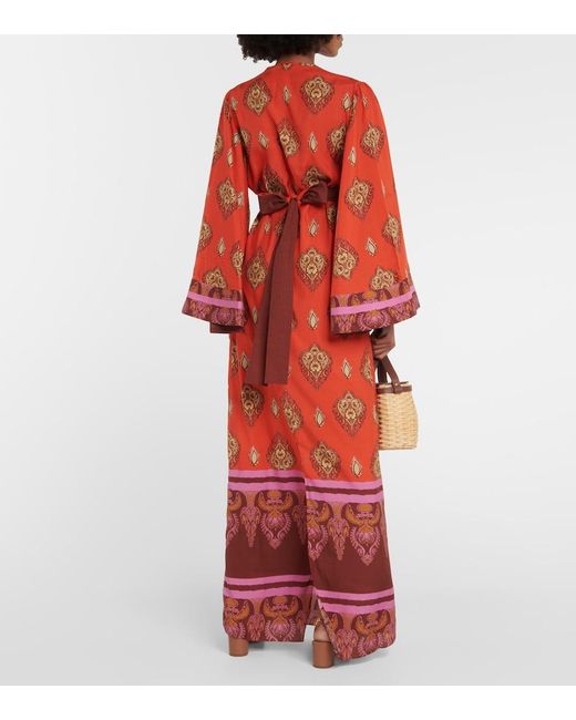 Johanna Ortiz Red Lady Of Caos Tunic Dress