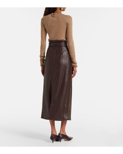 Gonna Midi Anatta Con Cintura di ROTATE BIRGER CHRISTENSEN in Brown