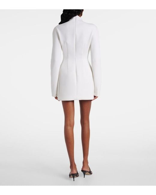 Sportmax White Tefrite Crepe Minidress
