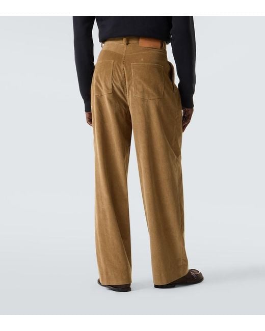 J.W. Anderson Natural Cotton Corduroy Wide-Leg Pants for men