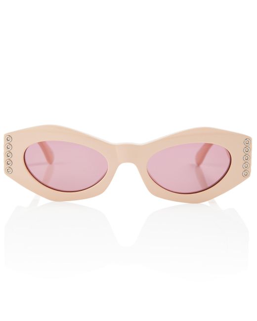 Alaïa Pink Ovale Sonnenbrille