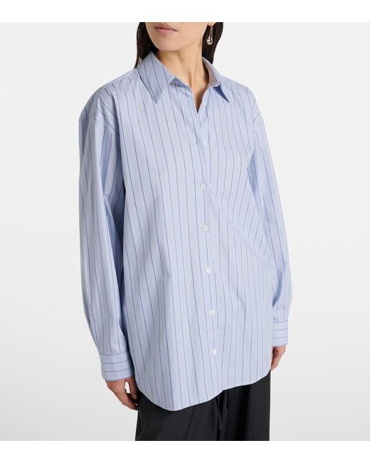 Totême  Blue Striped Cotton Shirt