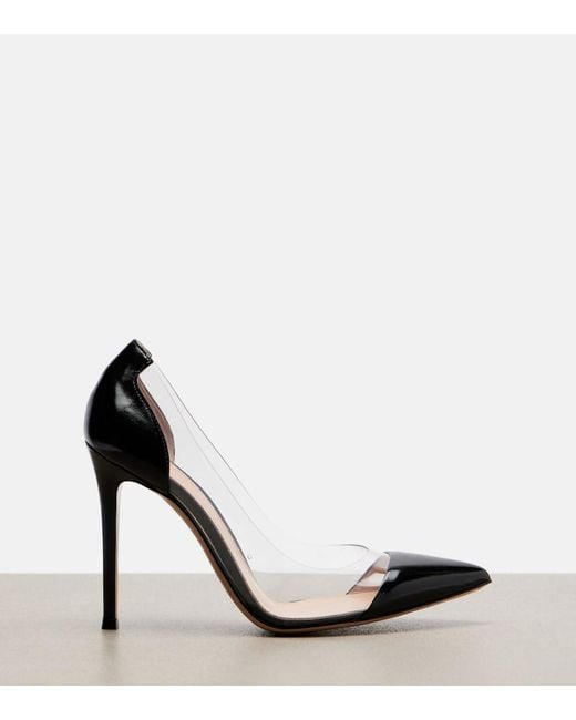 Gianvito Rossi Black Gianvito Leather-Trimmed Pumps