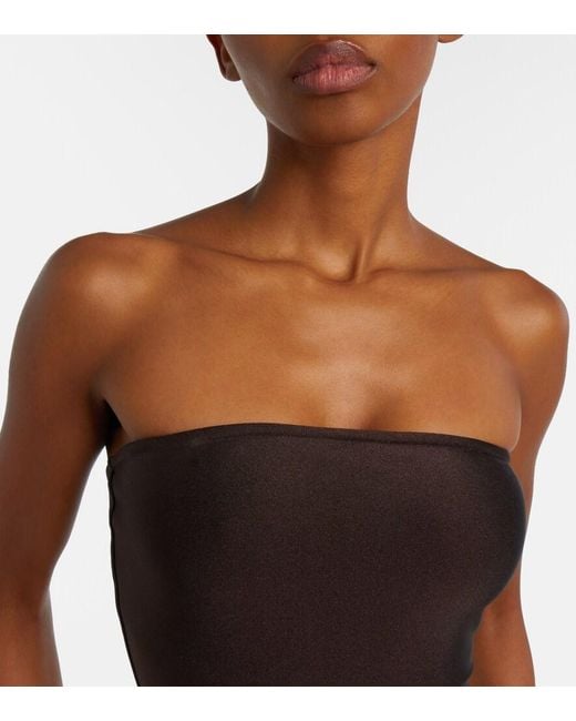 Adriana Degreas Black Deco Solid Embellished Swimsuit
