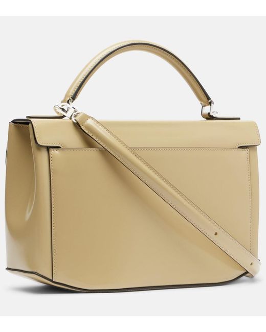 Totême Natural Box Small Leather Top-Handle Bag