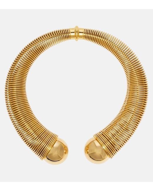 Choker Spiral di Alaïa in Metallic