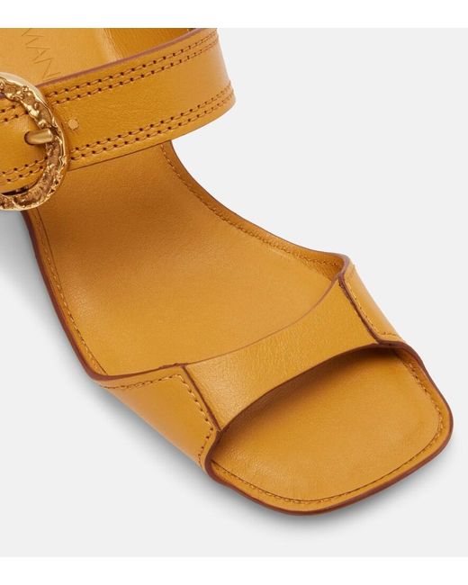 Zimmermann Brown Talia 105 Leather Mules