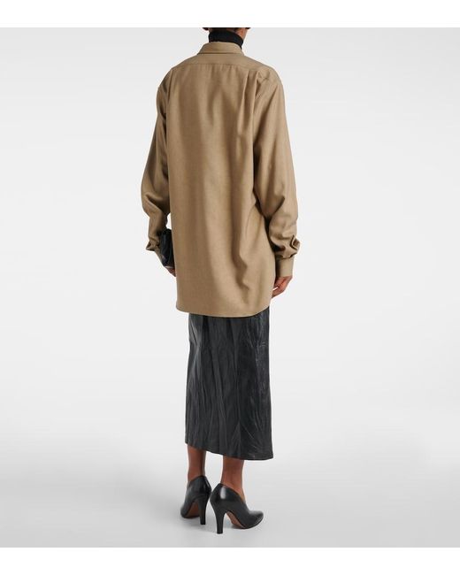 The Row Natural Sveva Silk Shirt