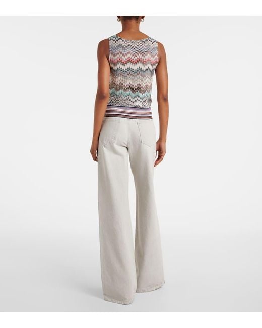 Top A Zig-Zag di Missoni in Gray