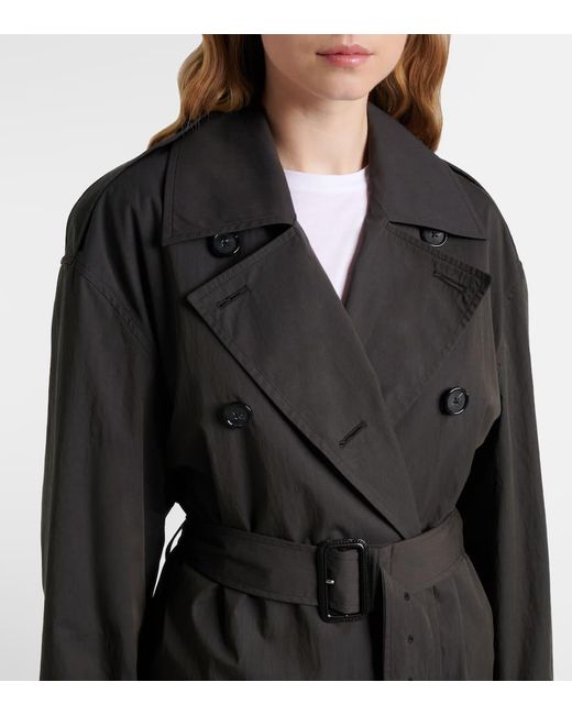 Trench-Coat En Coton Totême  en coloris Black