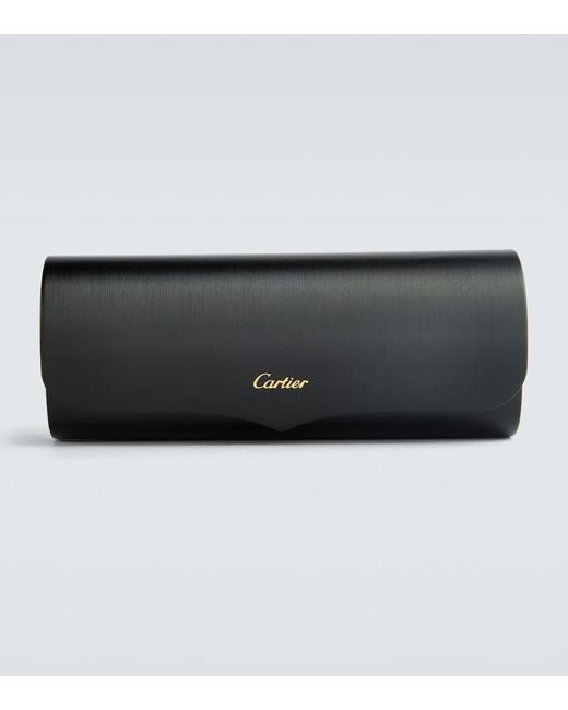 Cartier Metallic Panthere De Cartier Rectangular Sunglasses for men