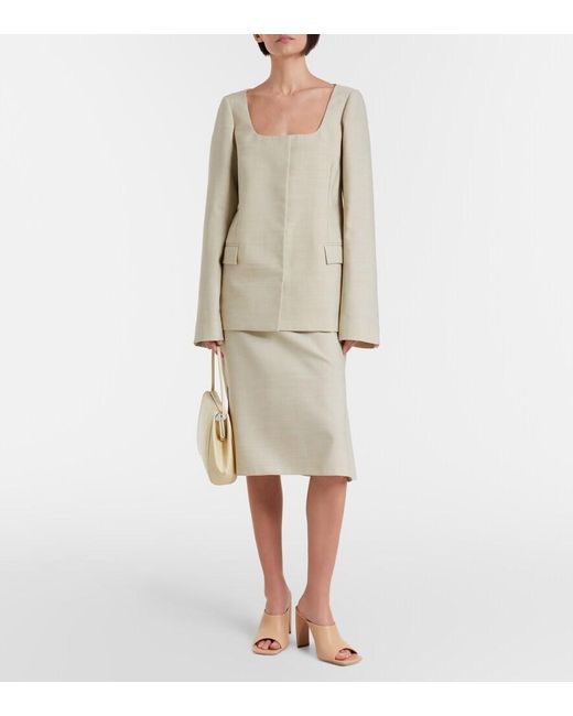 Calvin Klein Natural Palma Leather Mules