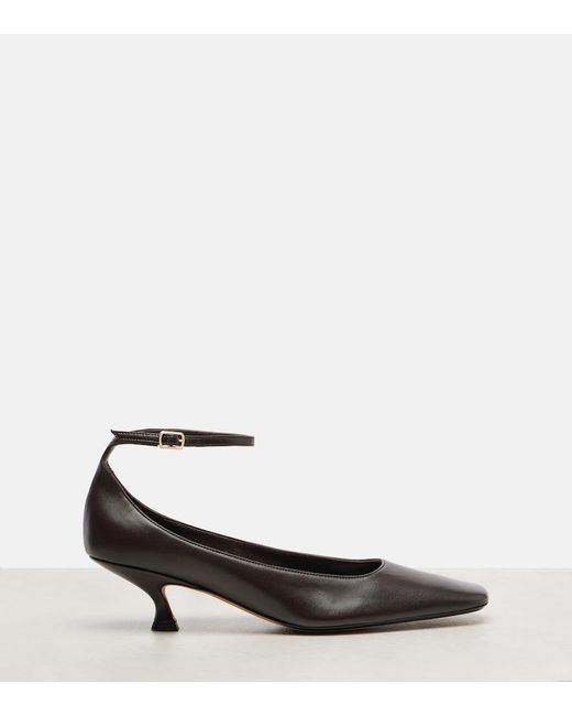 Calvin Klein Brown Anna Leather Pumps