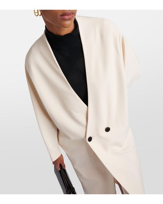 FFORME Natural Wool-Blend Maxi Dress