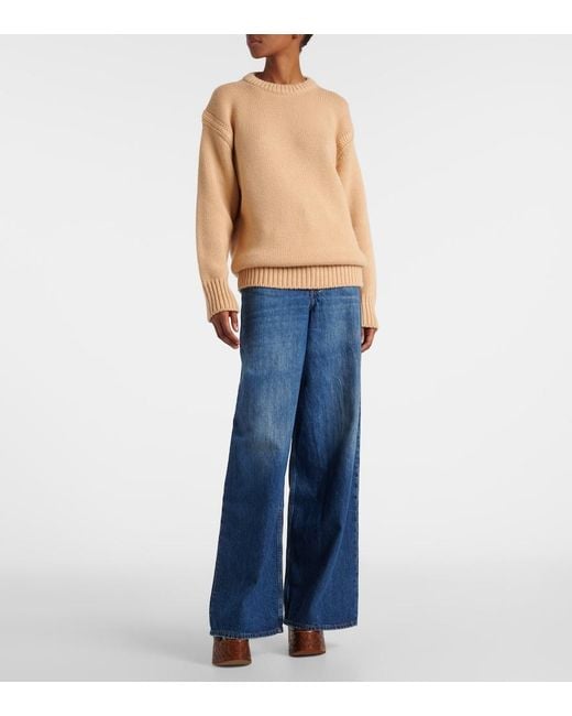 Chloé Natural Cashmere And Cotton Sweater