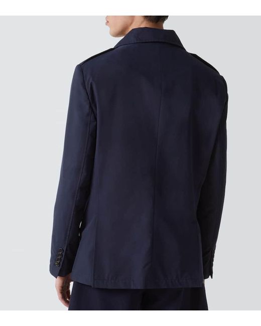 Chaqueta En Mezcla De Algodon Brunello Cucinelli de hombre de color Blue