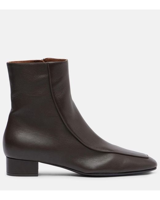 Herbert Levine Black Shadow Ban 30 Leather Ankle Boots